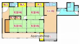 鹿児島県姶良市寺師【一戸建】の間取り