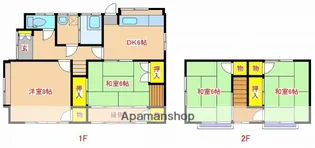 鹿児島県姶良市西餅田【一戸建】の間取り
