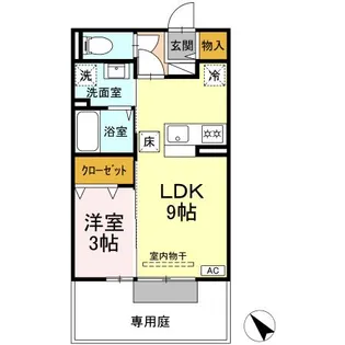 メルベーユKⅡ【1階】の間取り