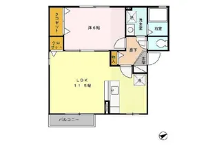 スカイフラワーⅣ A棟【2階】の間取り