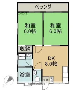 メゾンプチタート【203号室】の間取り