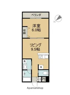 オーシャンタカンザ【403号室】の間取り