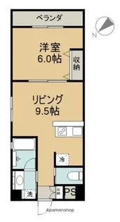 オーシャンタカンザ【304号室】の間取り