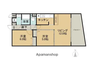 SEA BREEZE【310号室】の間取り