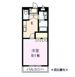 サニーレイク【1階】の間取り