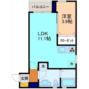 NEXUS金沢増泉【1階】の間取り