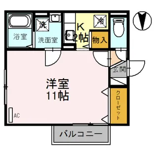 セレッサ花堂 A【1階】の間取り