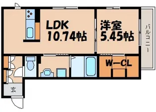 サンセットビュー府中八幡【3階】の間取り