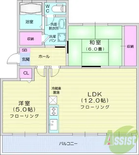 山和コーポ【3階】の間取り