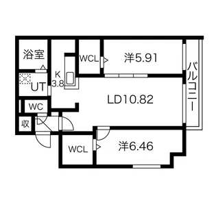 S-RESIDENCE西町【5階】の間取り