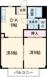 コーポラス見川 B棟【1階】の間取り
