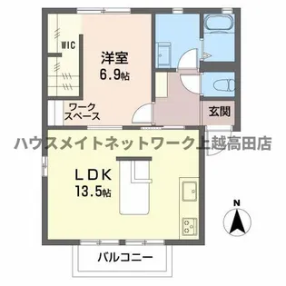 ぱれすよつや【2階】の間取り