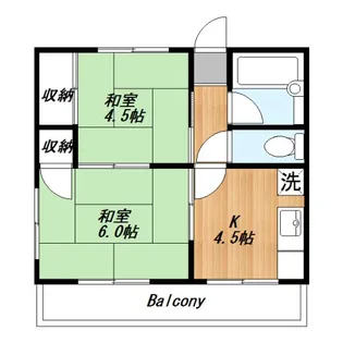 上野マンション【2階】の間取り