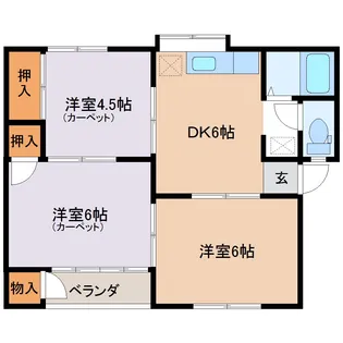 コーポ安藤【1階】の間取り