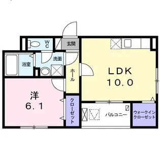 フレイム 壬生【3階】の間取り