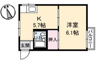 フレグランス品川【2階】の間取り