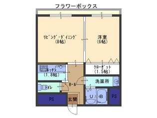 滝谷マンション【3階】の間取り