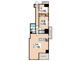 クロスゲート青葉台【6階】の間取り