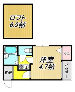 リバーサイド塚口【2階】の間取り