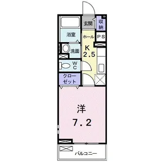 ジェルメ・メジェール山越【2階】の間取り