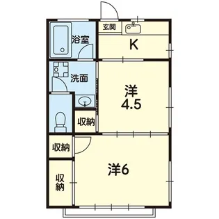 高木ハイツ【2階】の間取り