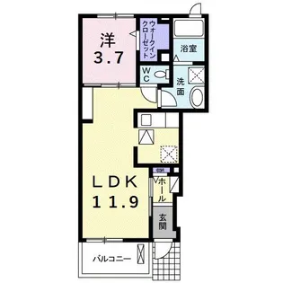 愛知県碧南市用久町4【アパート】の間取り