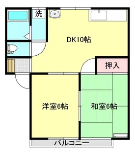 シティハイツさくらIII【2階】の間取り