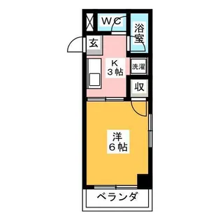 サニーコーポ【4階】の間取り