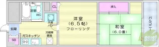 コープ野村花壇B棟【4階】の間取り