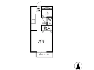 フラット 4【2階】の間取り