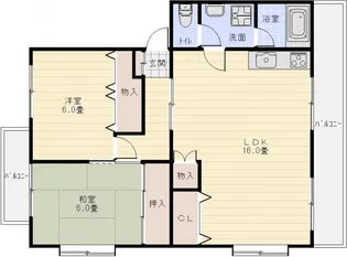 本町八幸ハイツ【4階】の間取り