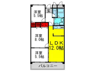 アビタシオンIII【4階】の間取り