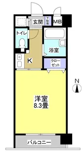 ブライティ助信【1階】の間取り
