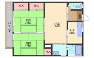 橋本アパートB棟【2階】の間取り