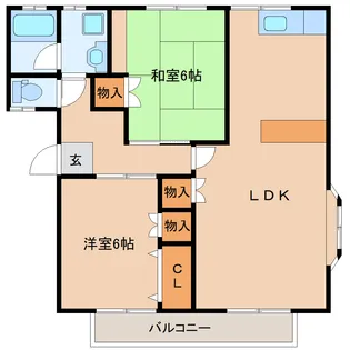アヴェニール・クレア【2階】の間取り