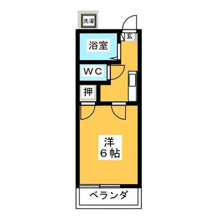 月見ハイツ【1階】の間取り