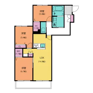 メゾン天白公園東E【2階】の間取り