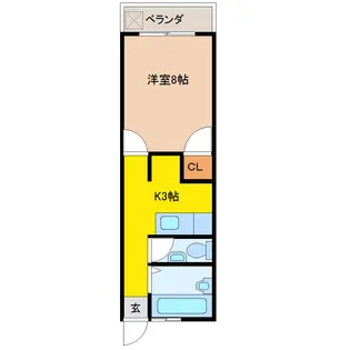 ファミール玉井【4階】の間取り
