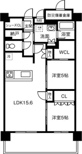 グランクレアいいねタウン瑞穂【10階】の間取り