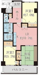 兵庫県神戸市兵庫区浜崎通【マンション】の間取り