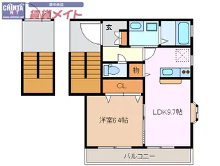 メゾン・ド・岸田【2階】の間取り