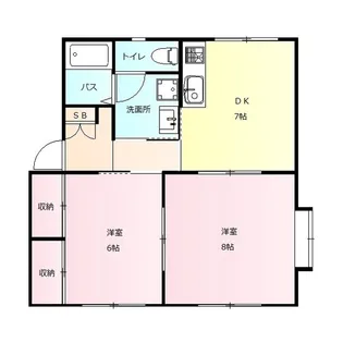 群馬県高崎市中尾町【マンション】の間取り