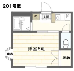 ハイツトータス杉並【2階】の間取り