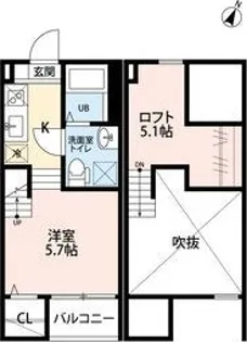 St ZUCCA(エスティーズッカ)【1階】の間取り