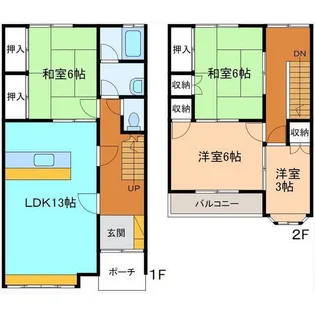 メゾネット【2階】の間取り