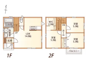 長野県長野市吉田5【一戸建】の間取り
