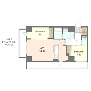 東京都板橋区高島平9【マンション】の間取り