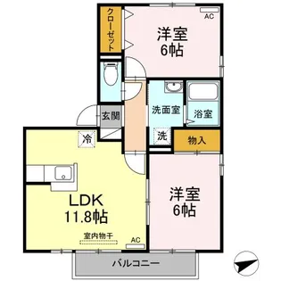 TMKホープII M棟【2階】の間取り
