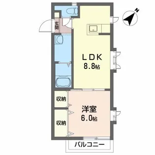 ボン・エスポワール北上【2階】の間取り