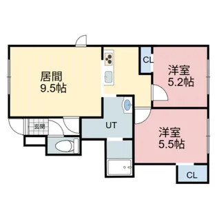 パンプキンA【2階】の間取り